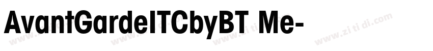 AvantGardeITCbyBT Me字体转换